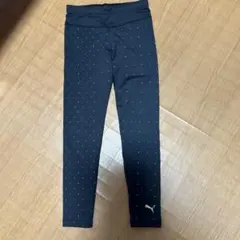 PUMA ドット柄 タイツ Sサイズ ブラック