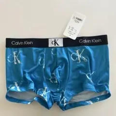 カルバンクライン　ローライズボクサー　L(M) ライトブルー　ナイロン　男性下着