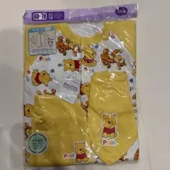 Baby Pooh 長袖プレオール　帽子　スタイ　セット