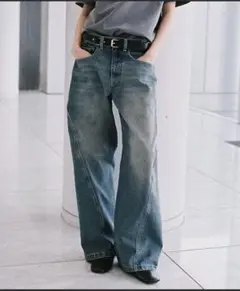 VINTAGE WASHED CURVED DENIM WYM LIDNM　М