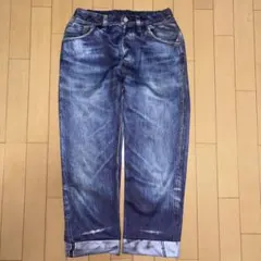 稀少 美品 TATA 転写 ブラックデニム スウェットパンツ サイズ2 2025年最新】tata 転写 デニムの人気アイテム - メルカリ