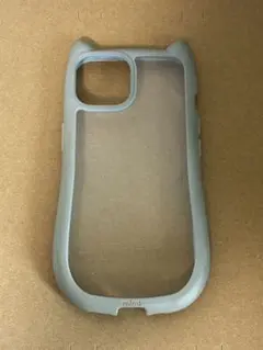 中古 iPhone 15/14/13 スマホケース 猫耳ケース　水色のサムネイル