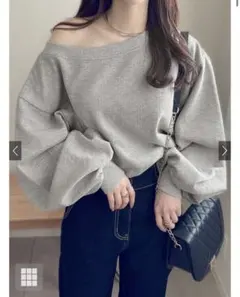 GRL オフショルダースウェットトップス［pm392］
