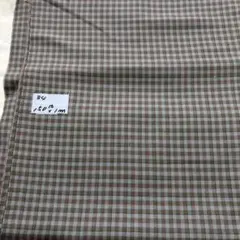【格安生地】グレー調・チェック柄・ウール生地・幅150・長100