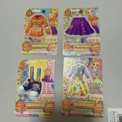 アイカツ カードセット 4枚　ポップコーデ