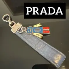 PRADA keyringプラダキーホルダー　サフィアーノ ロボットキーホルダー