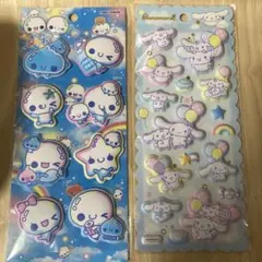 ぷくぷくあわわちゃんシール　サンリオシナモンロールシール2点セット