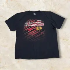 【NHL シカゴ・ブラックホークス アイスホッケー プリント Tシャツ 2XL】