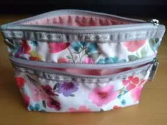 レスポートサック LeSportsac ポーチ 花柄 中型 ハワイ購入