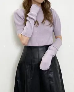 INGNI★アームウォーマー付ニット☆ラベンダー★M☆イング★トップス