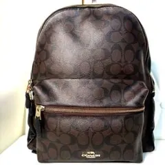 袴田薫 様専用　COACH　コーチ　　　リュックシグネチャー　ブラウン