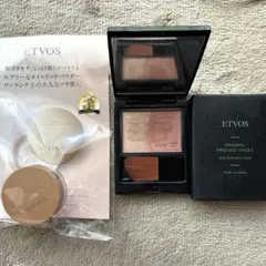 エトヴォス ミネラルプレストチーク ティーベージュ【訳あり】