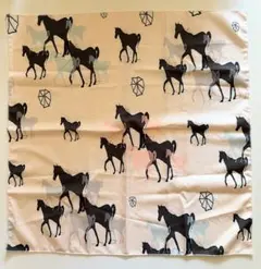 馬のシルエット スカーフ 90cm