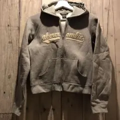 abercrombie   裏起毛　キッズ　パーカー　XL   ライトグレー