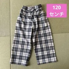 GU チェック柄 キッズパンツ 春秋冬