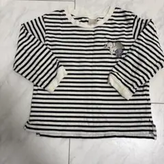 petit main ストライプ 長袖カットソー 100