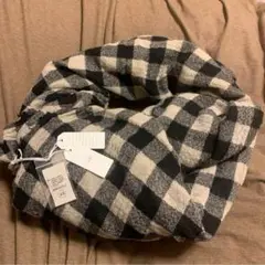 新品未使用 a.b アプントビー カシミヤ CHECK SCARF (BIG)