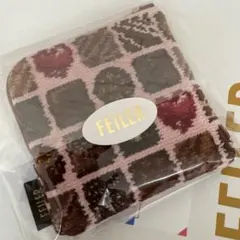 フェイラー　WEB限定　ピンク　コフレドゥショコラ スクエアポーチ　ラブラリー