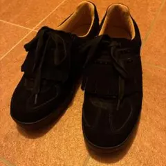 ぽぽさん専用Tomo & Co ブラックスエード スニーカー US9