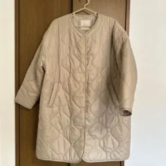 ベージュ キルティングジャケット Mサイズ