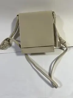 THE CASE 2way スクエア ロープバッグ アイボリー ミニショルダー