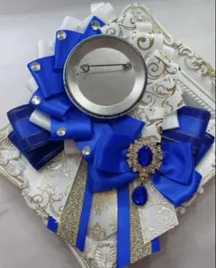 【554 セール中】ロゼット　青系