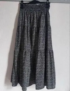 RETRO GIRL 花柄ロングスカート M