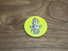 ネコフェス2025 ガチャ 缶バッジ イエロー 黄色