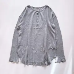 Deuxieme Classe ワッフルTシャツ　グレー　薄手のサムネイル