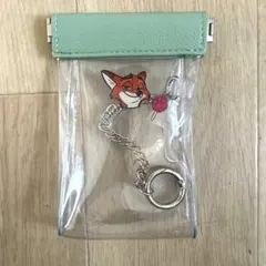 ズートピア ニックワイルド クリアポーチ チェーン付き ディズニー