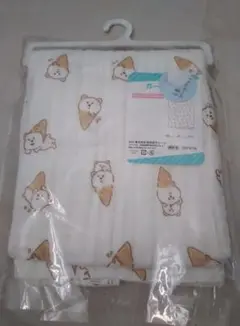 ガーゼケット アイスクリームとクマ柄 70×100 cm