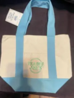 新品限定Trader Joe's トートバッグ アイボリー/水色