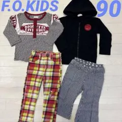 男の子　90 エフオーキッズ　ジャンクストア　ビケット　パーカー　ロンT パンツ