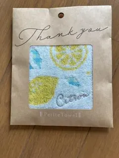 タオル　ハンカチ　レモン　thankyou 感謝