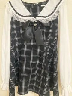 地雷系 量産型 白 黒 セーラー セットアップ