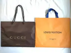 GUCCI & LOUIS VUITTON ショップ袋セット