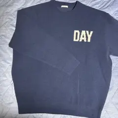 BAYFLOW DAY New York ネイビー トレーナー ニット