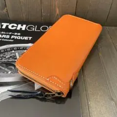 C44■極上 栃木レザー 無双 バイカーズウォレット 財布■マロン■職人手縫い