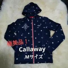 (美品)Callaway　春・秋フルジップパーカー　Mサイズ ネイビー