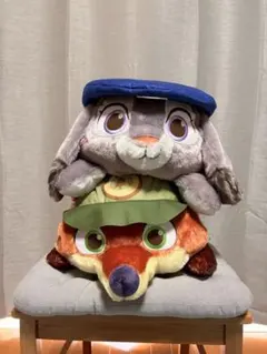 新品未使用】 ズートピア 寝そべりぬいぐるみ 2体セット - メルカリ