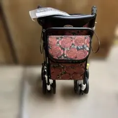 美品 座面付き シルバーカー 折畳式 スカイウォーカーS 島製作所 歩行器 花柄 美品 座面付き シルバーカー 折畳式 スカイウォーカーS 島製作所 歩行