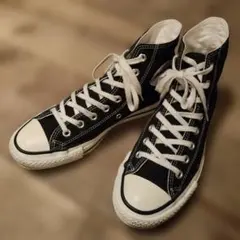 【25.5/7】CONVERSE ALL STAR ハイカット 日本製　黒
