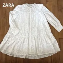 近年極美品✨レリアン カットワーク刺繍 チュニック ブラウス 9