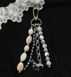 じゃらじゃらキーホルダー/バッグチャーム vintage風 y2k チャイナ