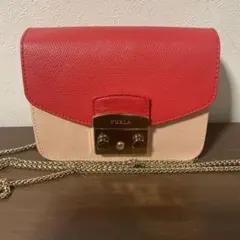 ☆開店セール☆人気 良品 フルラ ジェニュインレザー メトロポリス ショルダー②