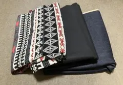 デニムとプリント生地セット