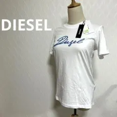最終価格】　ディーゼル　Tシャツ　レディース　ホワイト　ロゴ 9号相当　XS