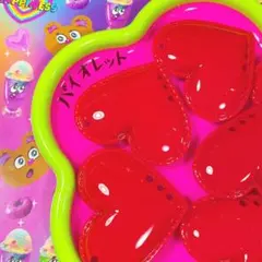 【即購入OK】 ハート3連チャーム2個セット デコパーツ