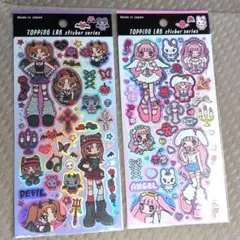 セリア TOPPNG LABシール　キラキラエンジェル／キラキラデビル①
