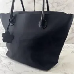ほぼ未使用品 MARY QUANT マリークワント ナイロン トートバッグ 黒